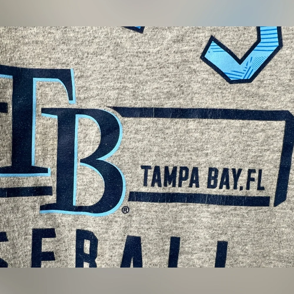 Tampa Bay Rays Baseball Gray T-Shirt - Picture 5 of 6